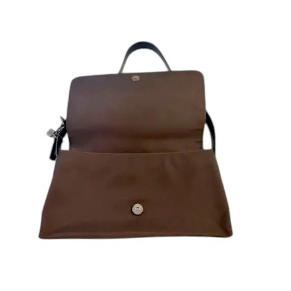 Vintage Coach Mercer 7413 Dark Brown Canvas Leather Shoulder Bag Y2K EUC